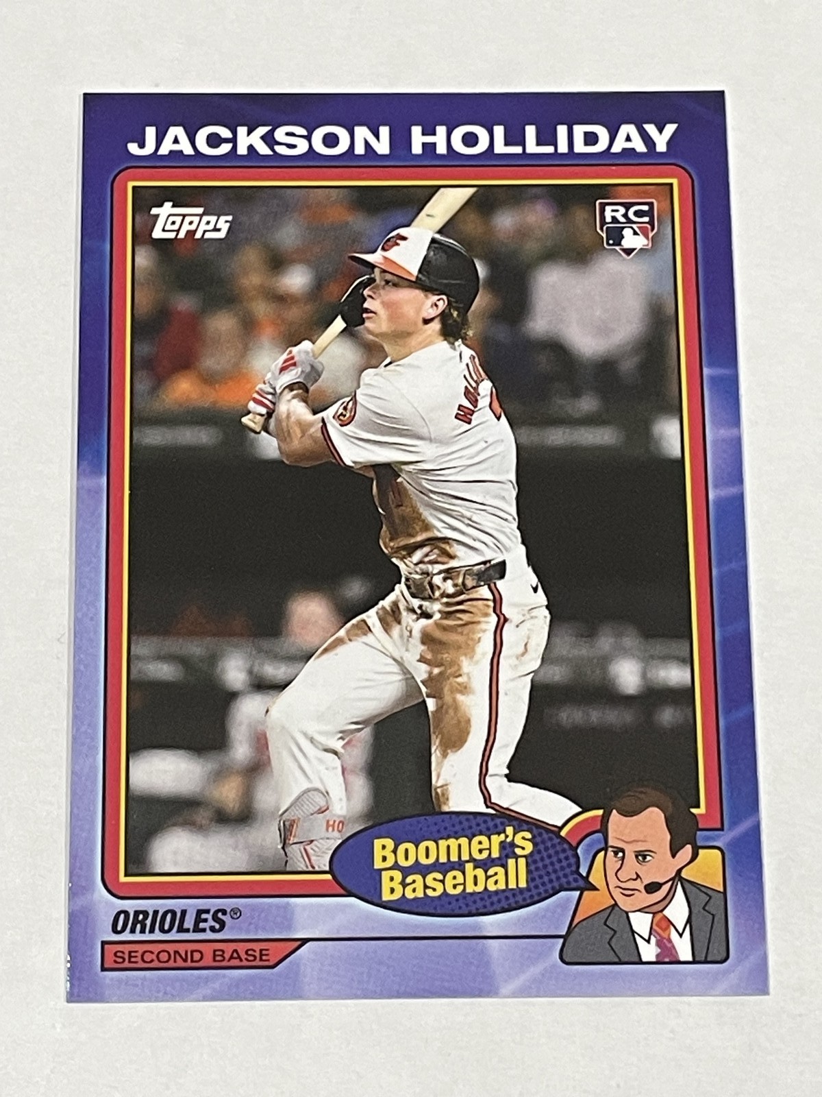 2024 Topps x Chris Berman Baseball #17 - Jackson Holliday RC - Baltimore Orioles
