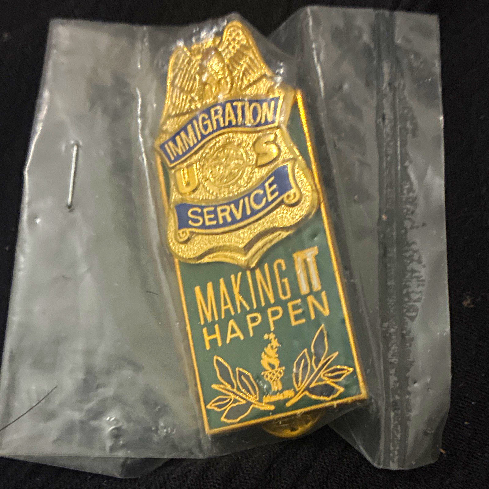 Vintage 1996 Atlanta Olympics Immigration Service SecurityPin INS OSSG Sealed