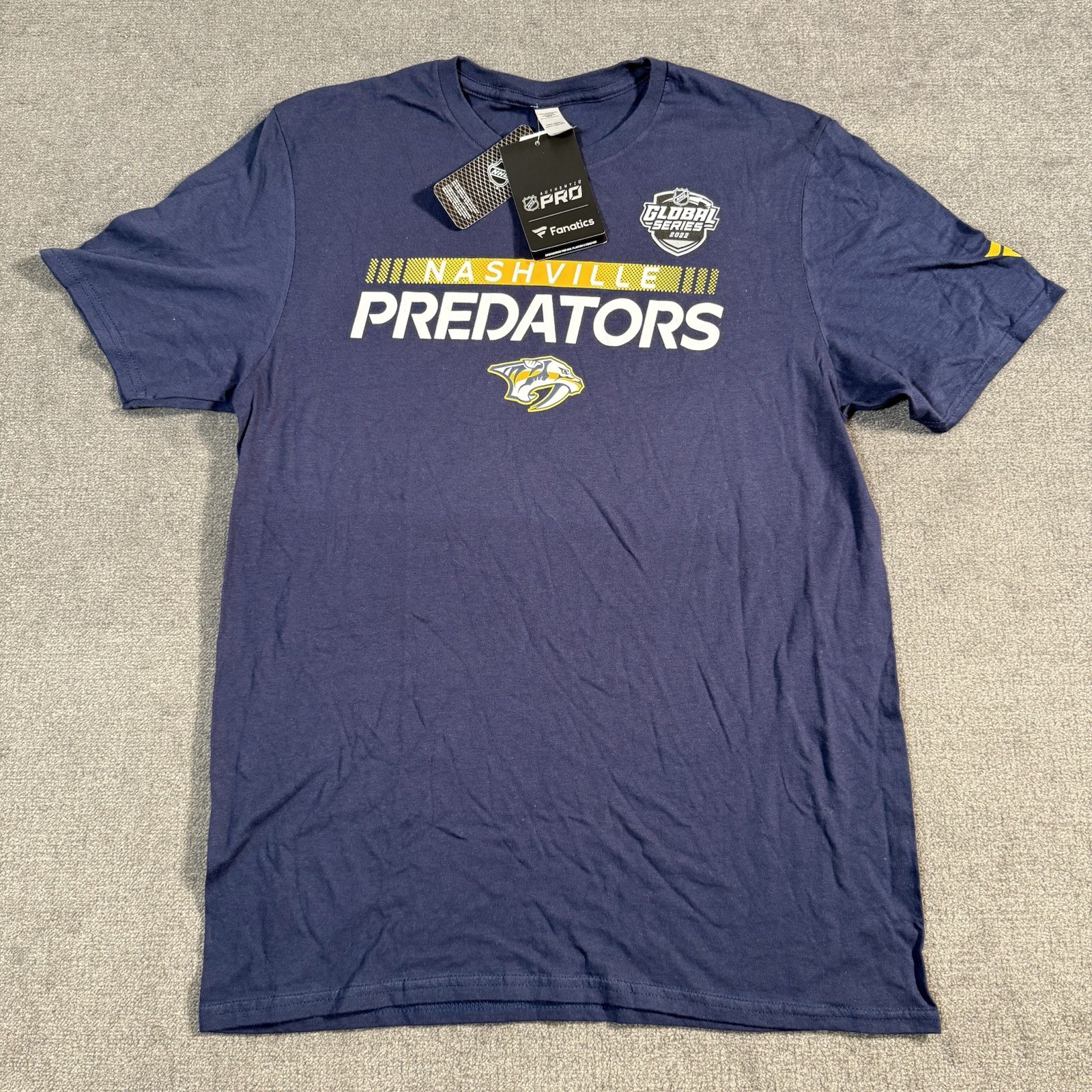 NWT Fanatics Nashville Predators Team Merch Shirt Men\'s Medium 2022 NHL Hockey NWT Fanatics Nashville Predators Team Merch Shirt Men\'s Medium 2022 NHL Hockey