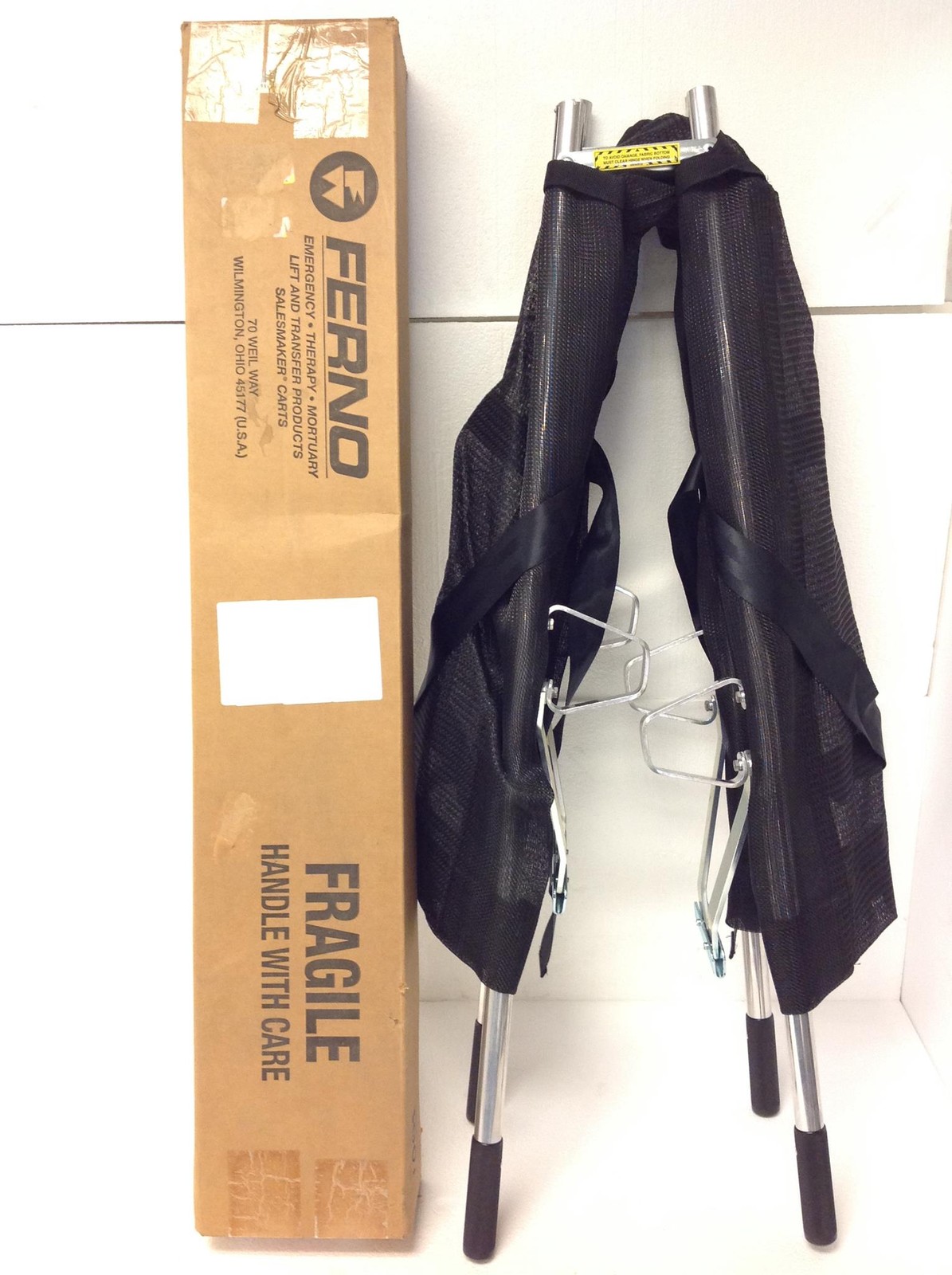 NEW Ferno 108-D Decon Disaster Stretcher 350LBS Capacity W/ Black Net, 