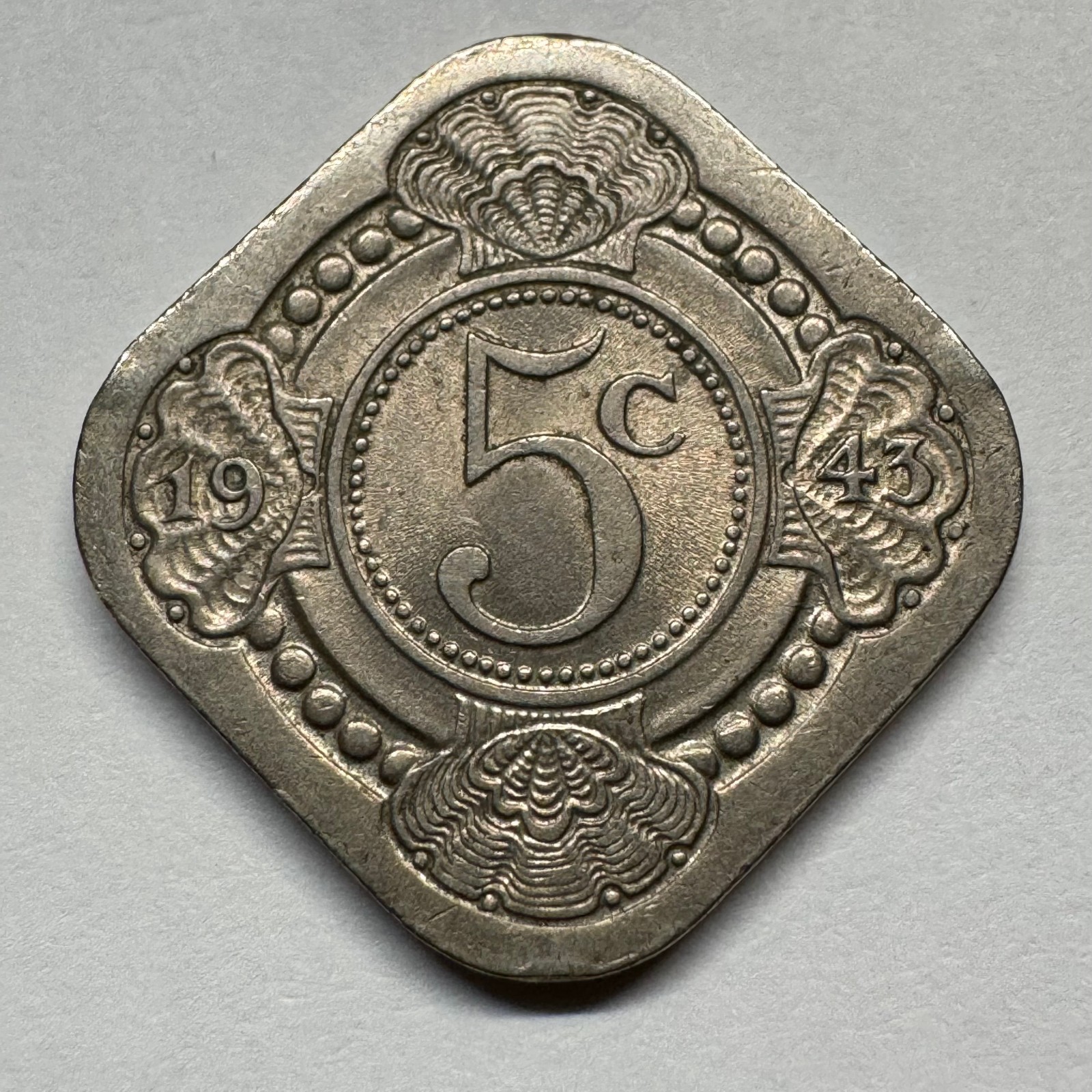 1943 Netherlands 5 Cents - Coin #E-010