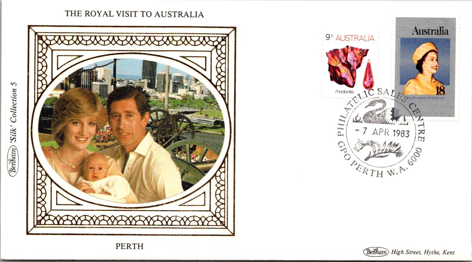 1983 Australia FDC Princess Diana Prince Charles Royal Visit Perth Bernera -L433