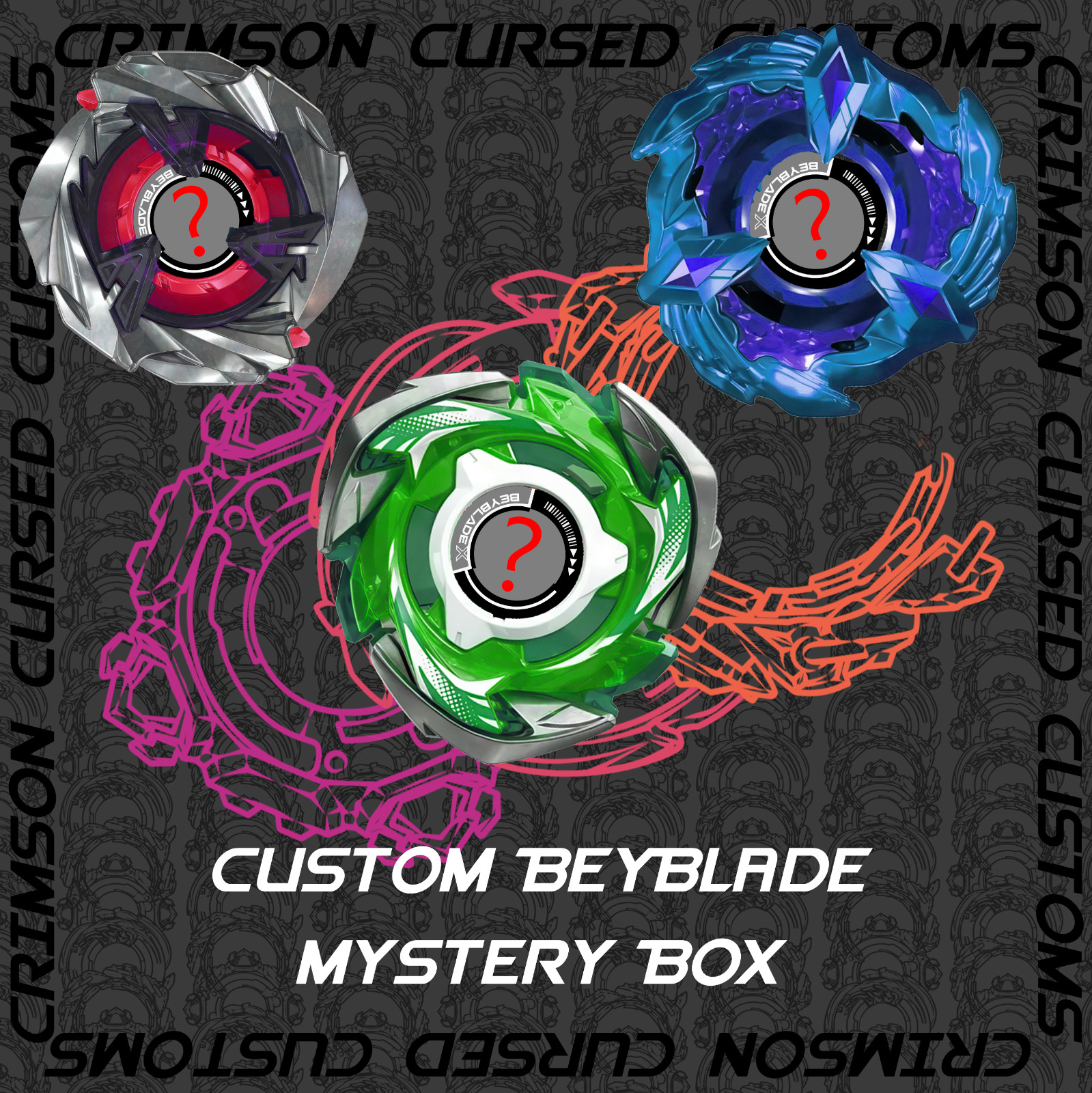 Custom Painted Beyblade X Mystery Box Custom Painted Beyblade X Mystery Box
