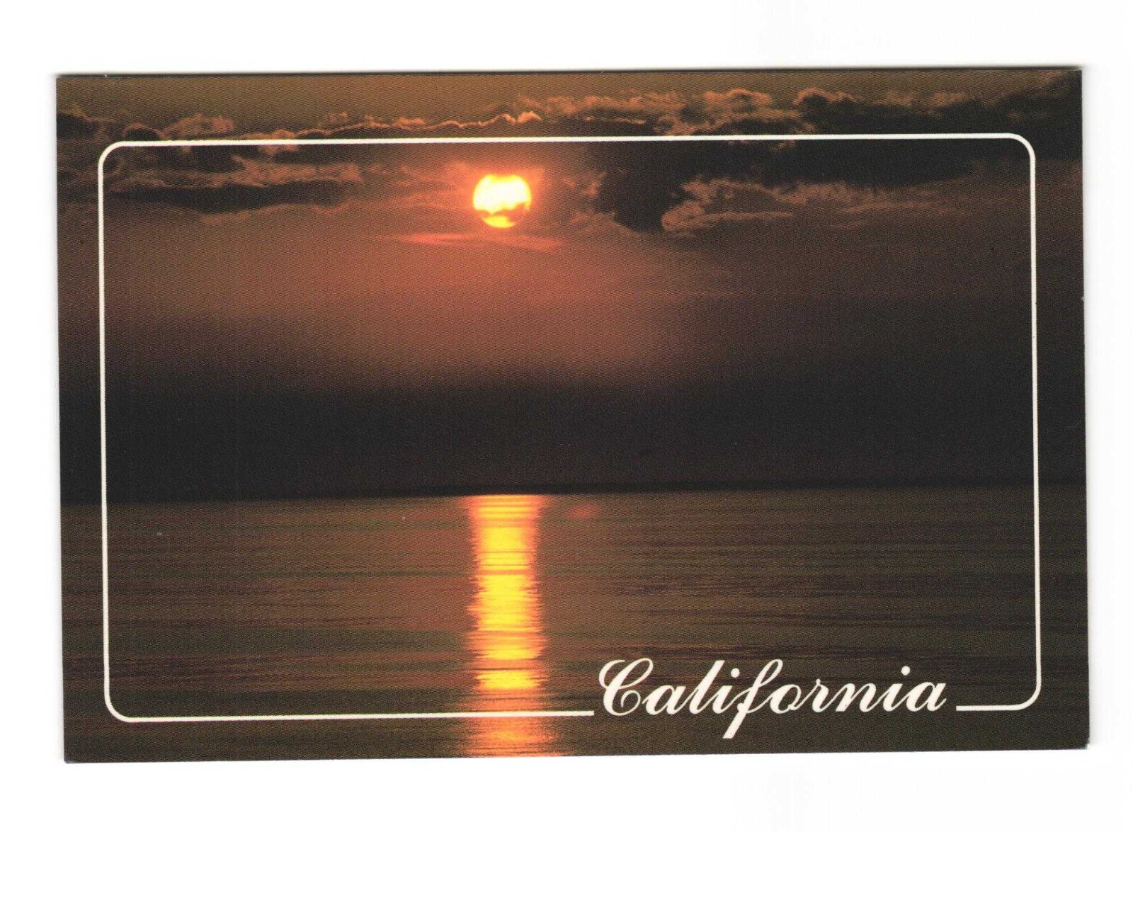 California Sunset Postcard Unposted California Sunset Postcard Unposted