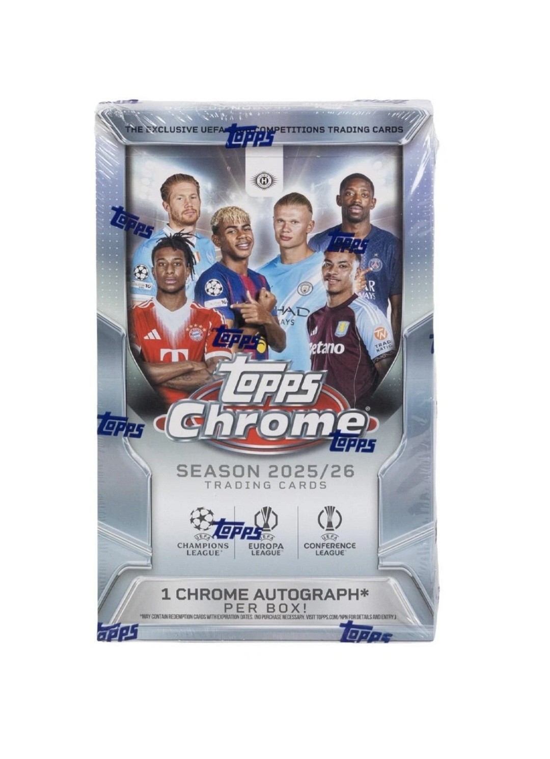 2025-26 TOPPS CHROME UEFA CLUB COMPETITIONS SOCCER HOBBY BOX