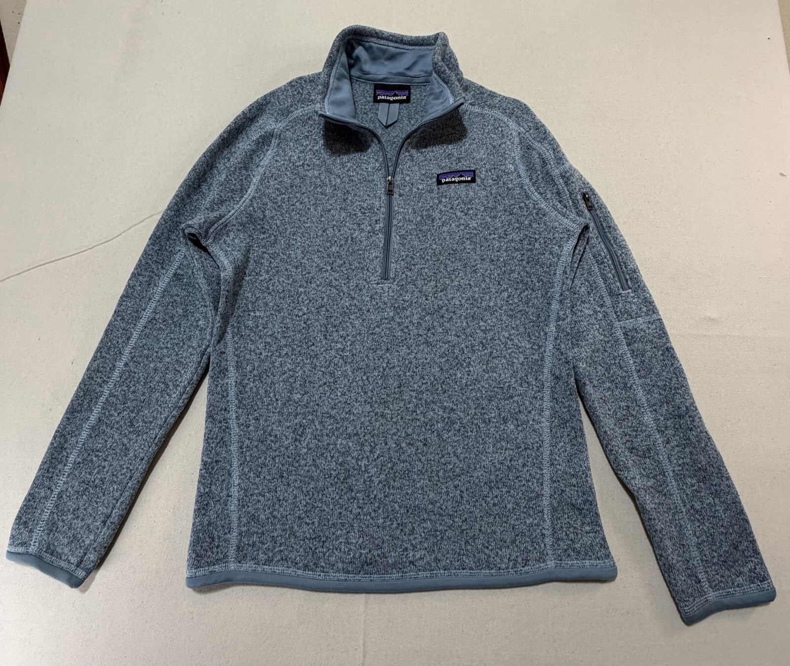 Patagonia Better Sweater 1/4 Quarter Zip Fleece Jacket, Women’s size M, Thin Ice