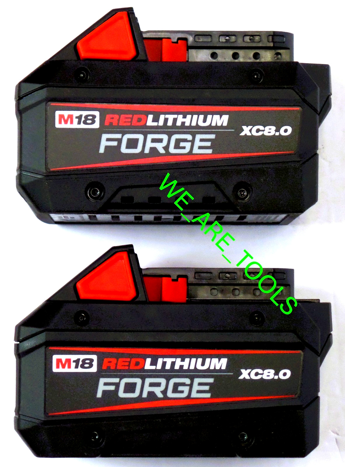 2 NEW BARE Milwaukee Genuine M18 Forge 48-11-1881 8.0 AH Battery 18V Red Lithium