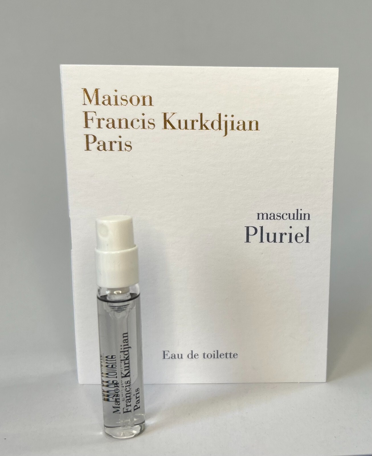 MFK Kurkdjian Masculin Pluriel EDT  2ml 0.06 fl.oz New With Card