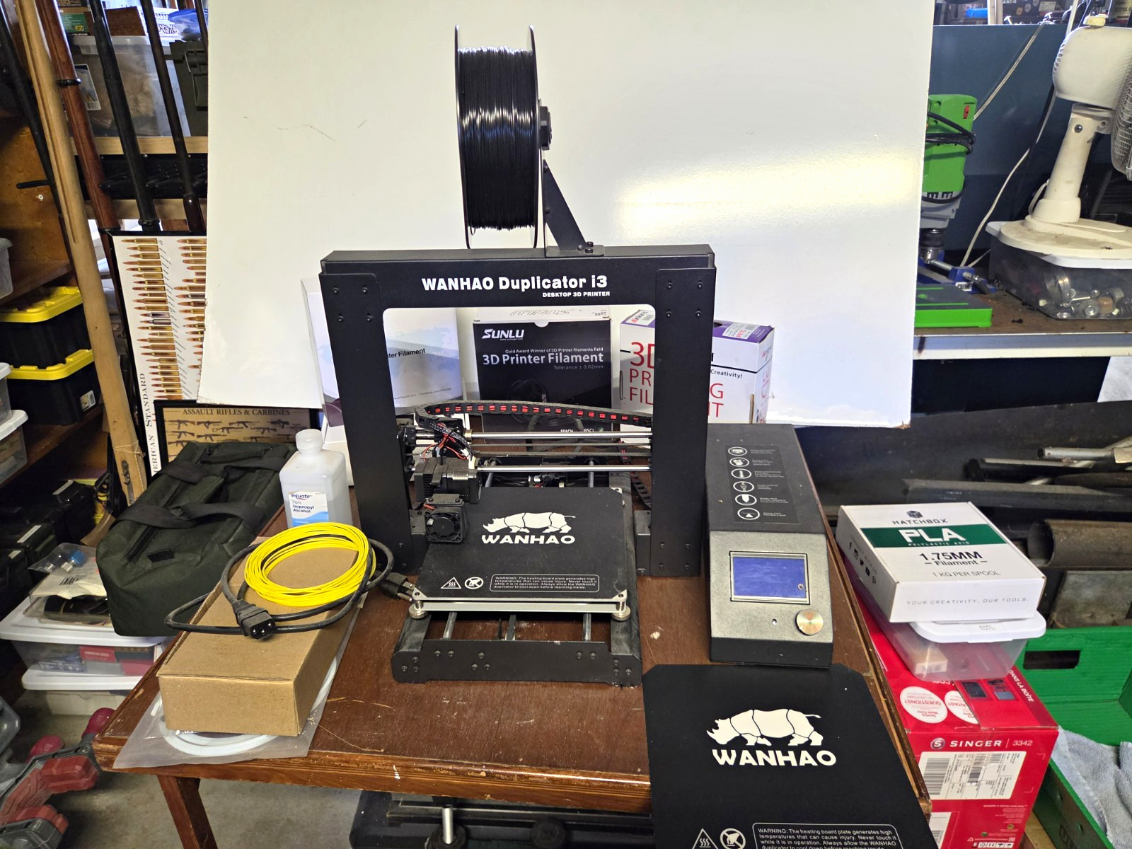 Wanhao Duplicator i3 Desktop 3D Printer w/ Filament & Accessories, Works Fine.