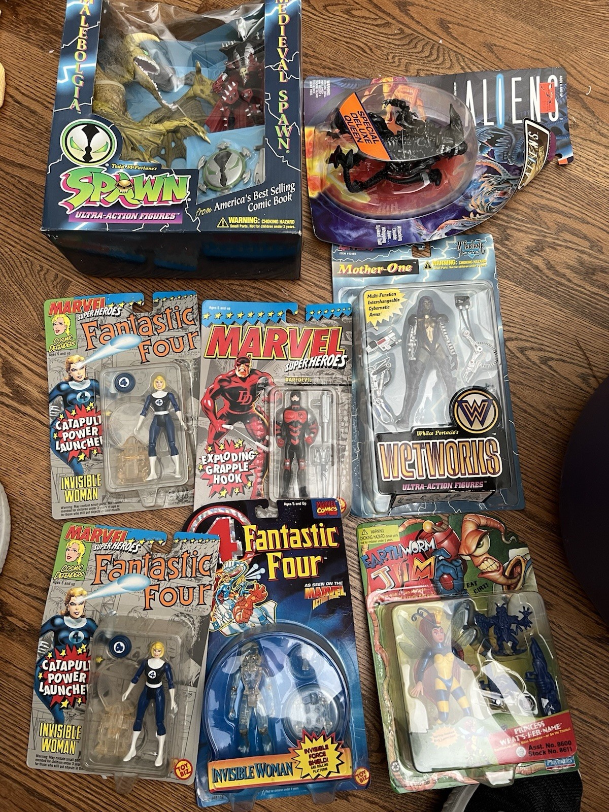 McFarlane Toys/Marvel Mixed Lot Figures Spawn Alien Fantastic Four - 8 Unopened McFarlane Toys/Marvel Mixed Lot Figures Spawn Alien Fantastic Four - 8 Unopened