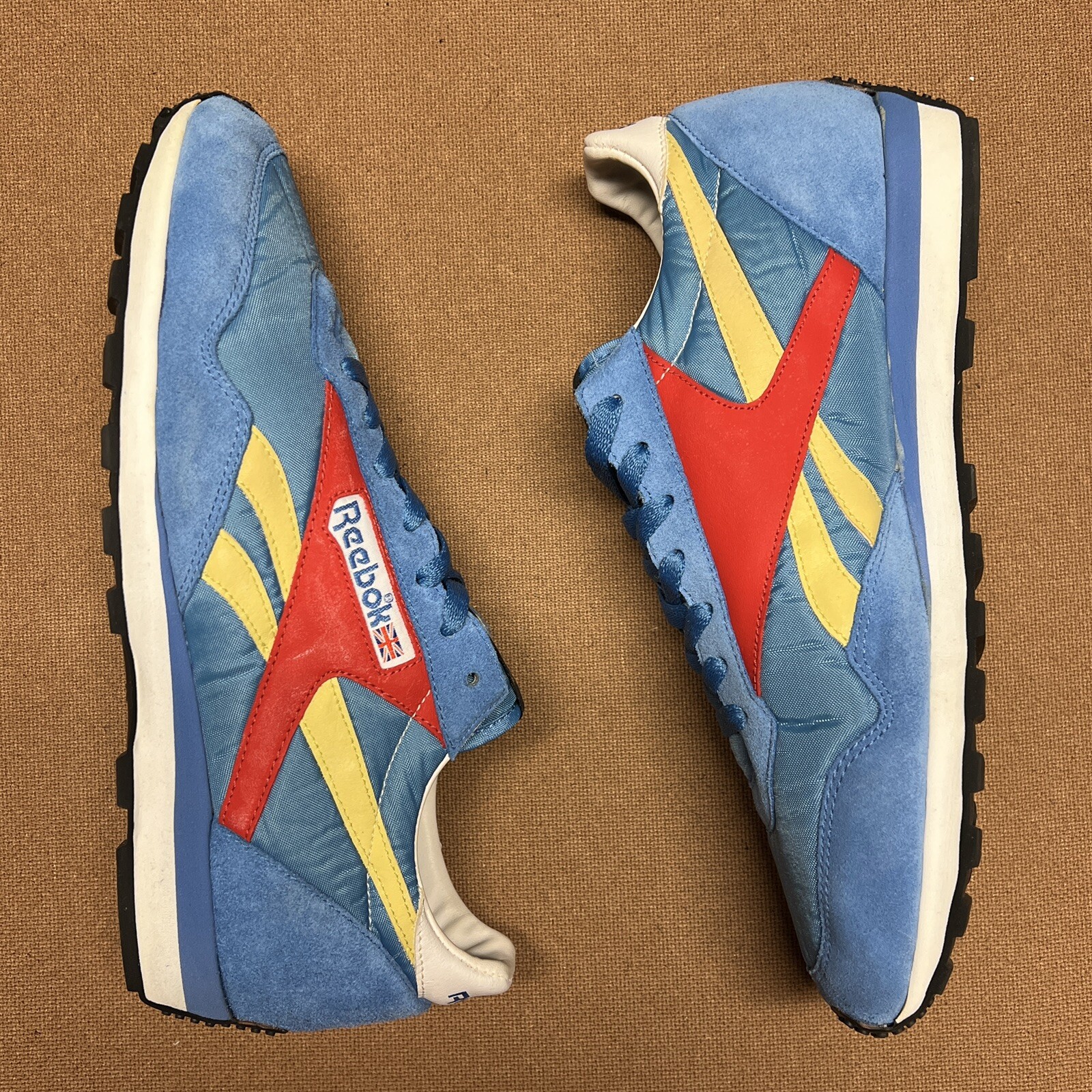 Reebok Made In England Vintage Retro Aztec II US9.5 Deadstock Mint Condition Box
