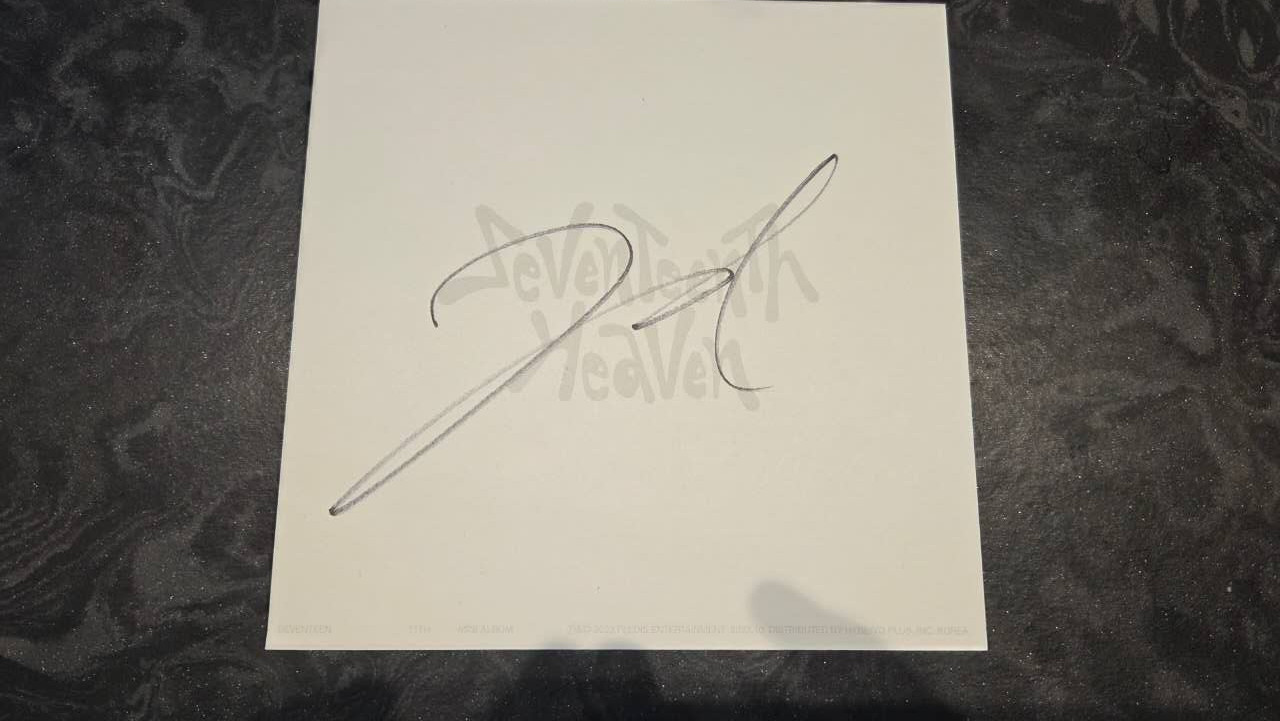 SEVENTEEN Jeonghan Signed Official Autographed Mini 11th Album HEAVEN SEVENTEEN Jeonghan Signed Official Autographed Mini 11th Album HEAVEN