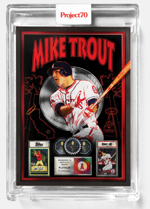 2021 Topps Project 70 #410 Mike Trout by DJ SKEE