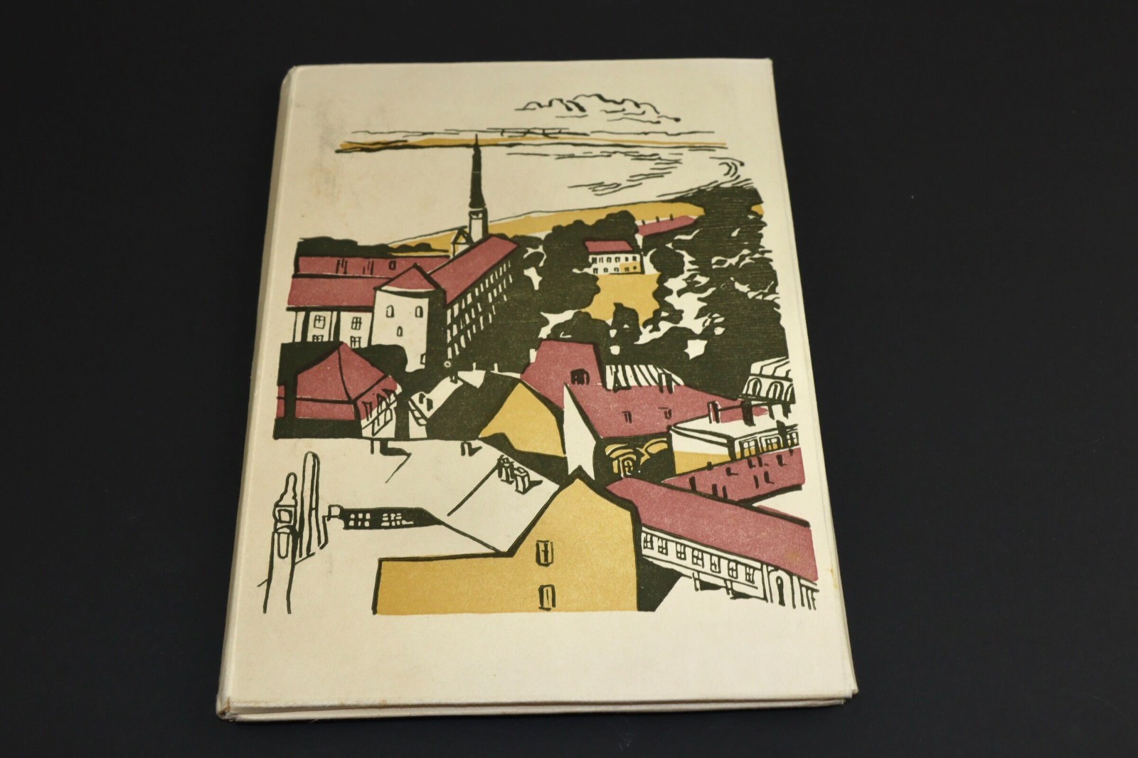 Old Riga. By M. Tabaka. Vintage set of envelopes and writing paper. USSR