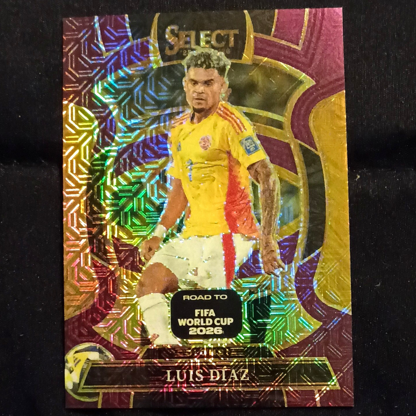 Panini Select Road to World Cup 2026 Terrace Purple Prizm /150 Díaz #11