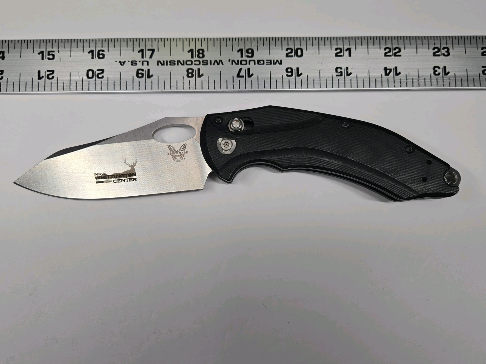 Benchmade 808 Loco Axis Lock CPM-S30V G10 NRA Whittington Center Discontinued