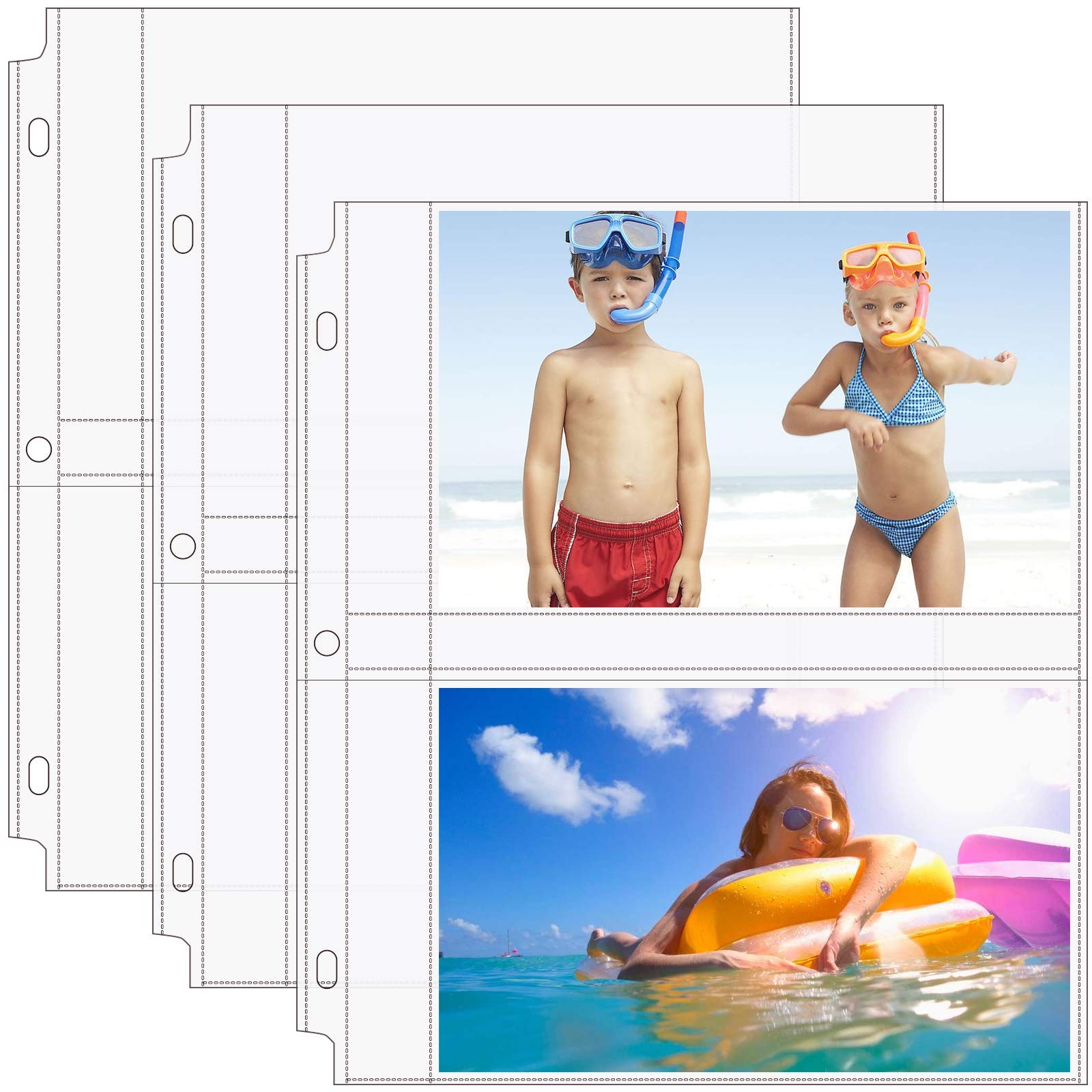 MaxGear 30 Pack 5x7 Photo Sleeves for 3 Ring Binder 5\ MaxGear 30 Pack 5x7 Photo Sleeves for 3 Ring Binder 5\