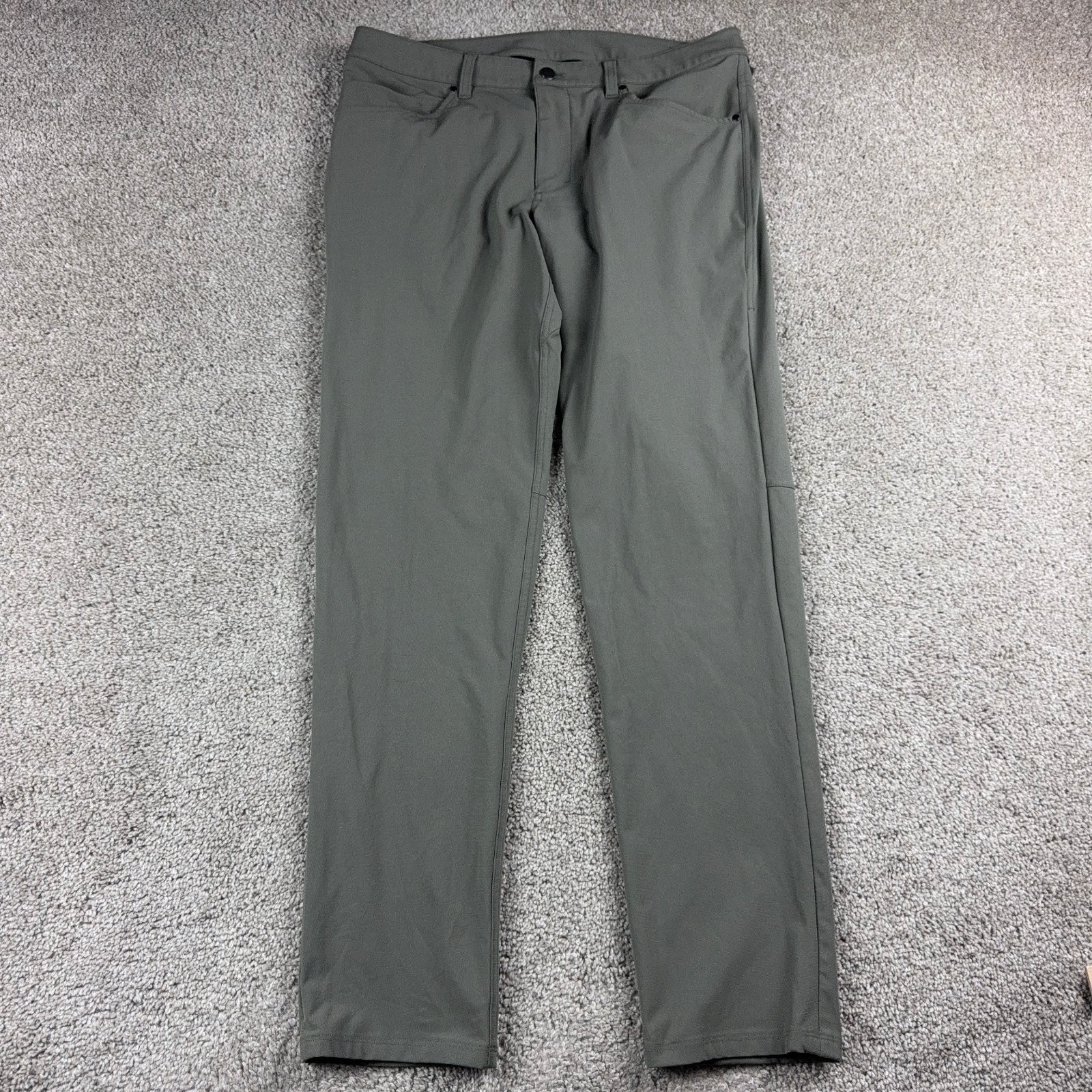Lululemon Pants Mens 34 Green Wrapstreme Stretch Commuter Performance 5 Pocket Lululemon Pants Mens 34 Green Wrapstreme Stretch Commuter Performance 5 Pocket