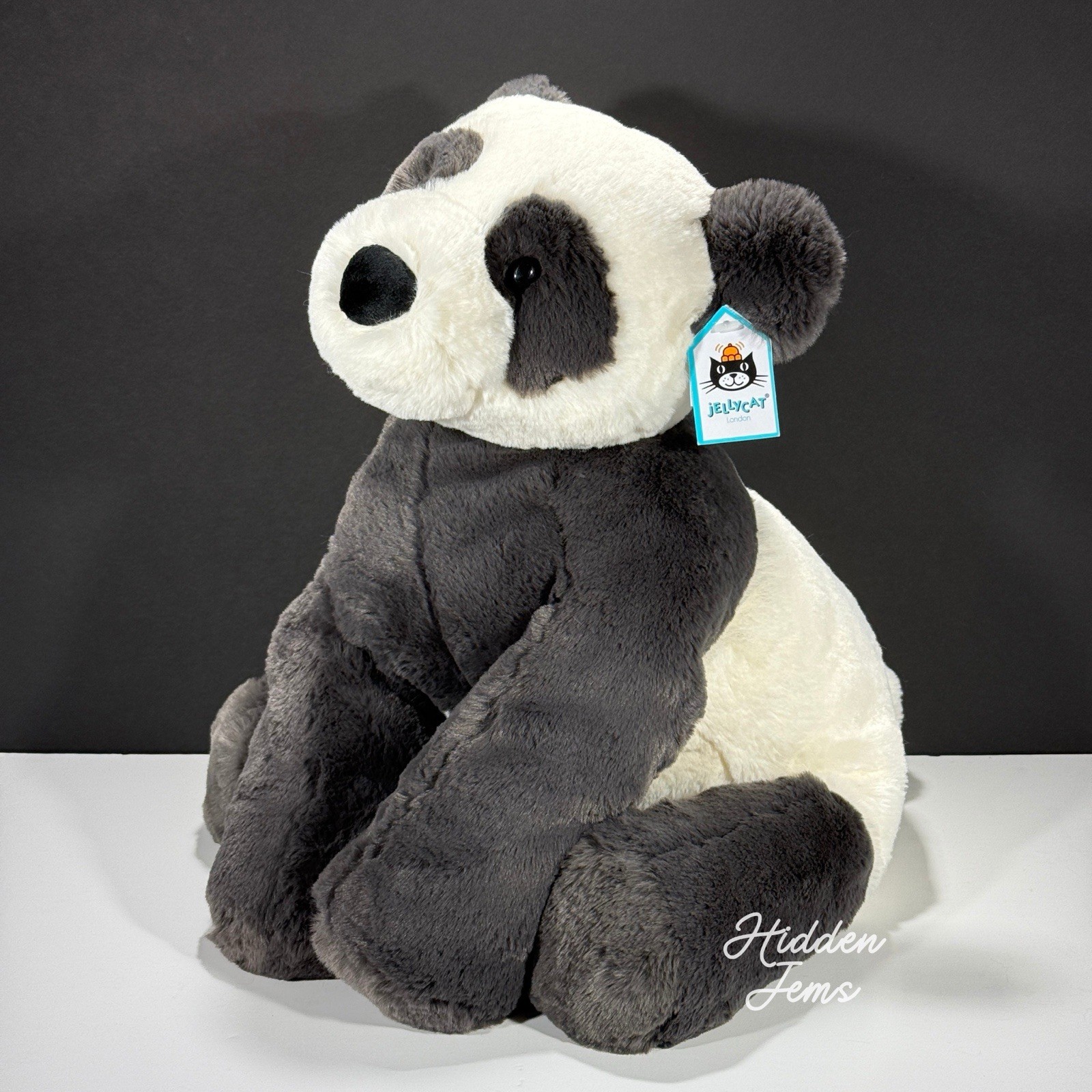 AUTHENTIC❣️Jellycat Large Huggady Panda - nwt, retired - SHIPS SAME DAY