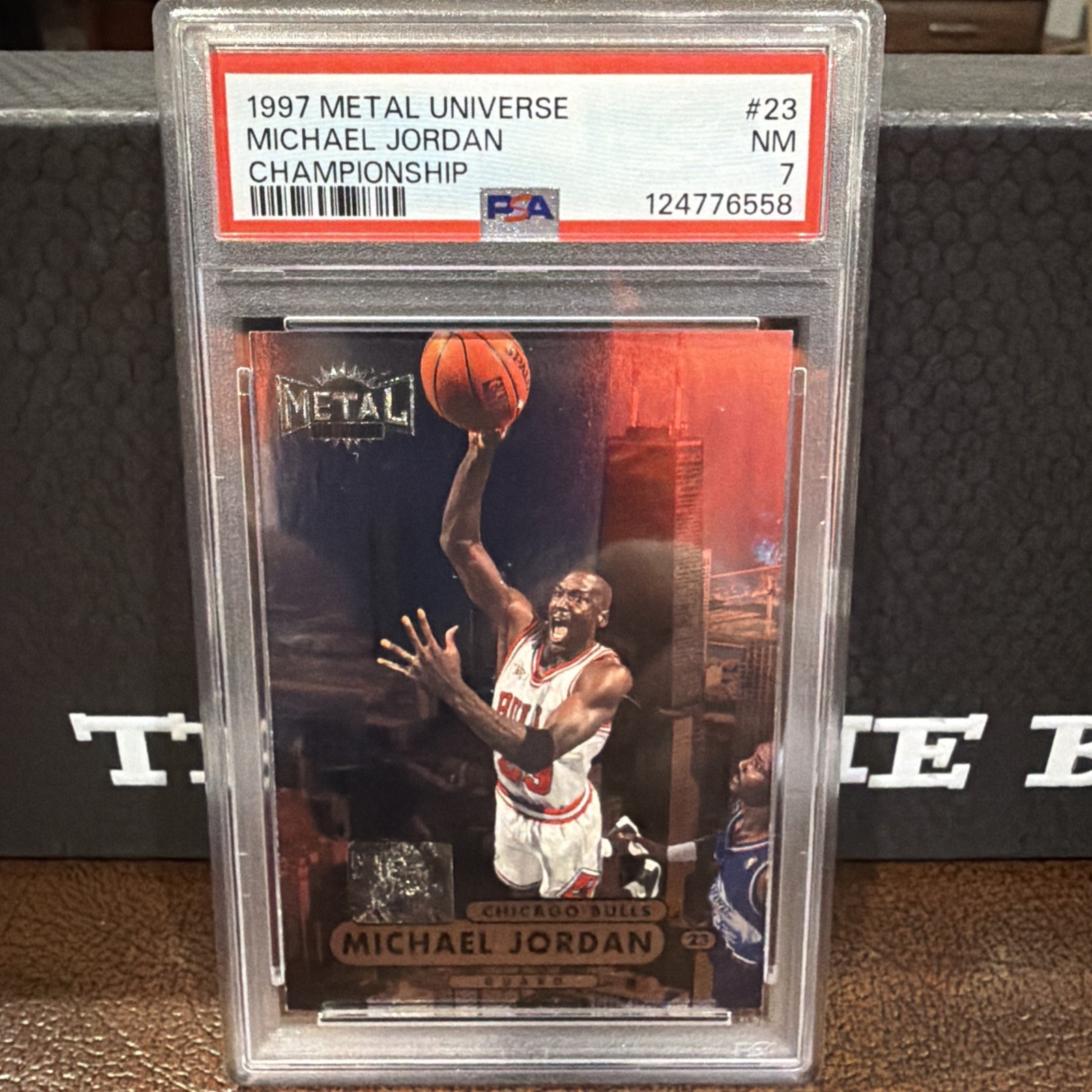 1997-98 Metal Universe Michael Jordan #23 PSA 7 Championship 1997-98 Metal Universe Michael Jordan #23 PSA 7 Championship