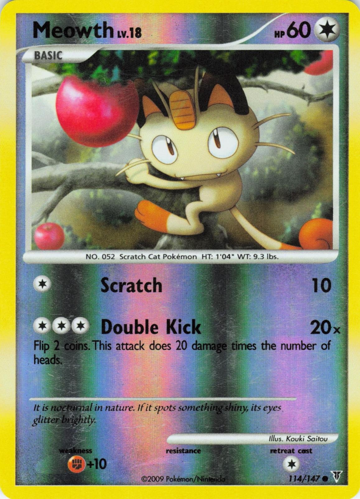 Meowth 114/147 Supreme Victors Common Reverse Holo LP Meowth 114/147 Supreme Victors Common Reverse Holo LP