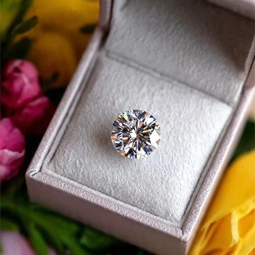 Natural D Color 4 Ct Round Cut Lab Grown CVD/HPHT Loose Diamond VVS1 Certified
