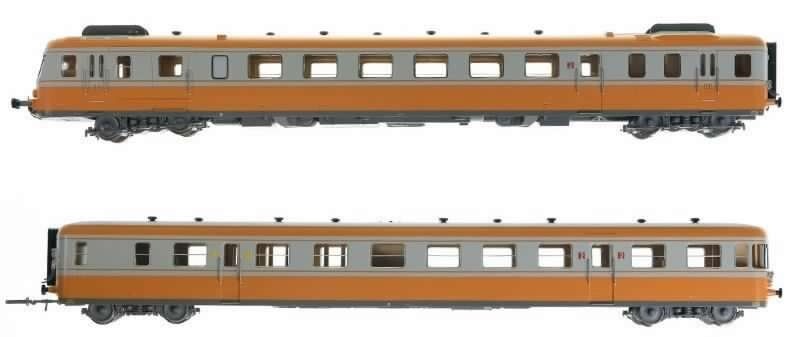 Jouef HJ2388 Set RGP2 2 Elements Orange/Light Gray SNCF