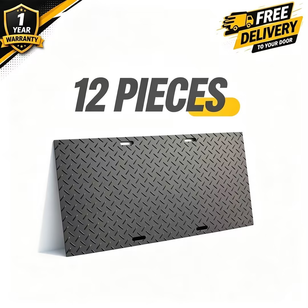 New 12 PACK Ground Protection Mats HDPE 3.4\'x7.2\' Heavy Equipments  US