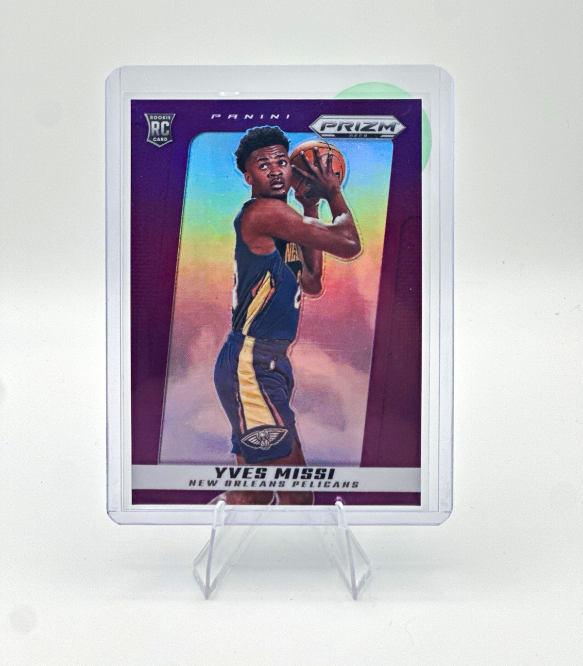 Panini 2024-25 Prizm Deca Yves Missi RC #144 Purple Prizm /99 Pelicans