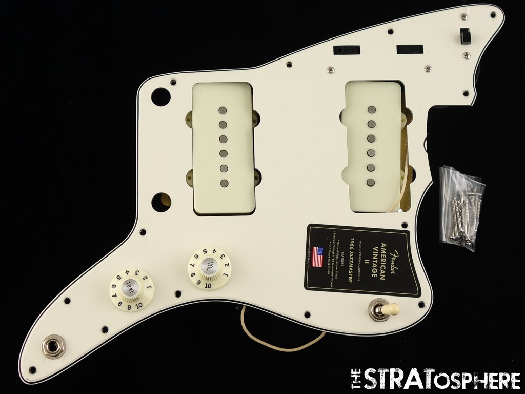 Fender AV II American Vintage 66 Jazzmaster 1966, LOADED PICKGUARD, Parch