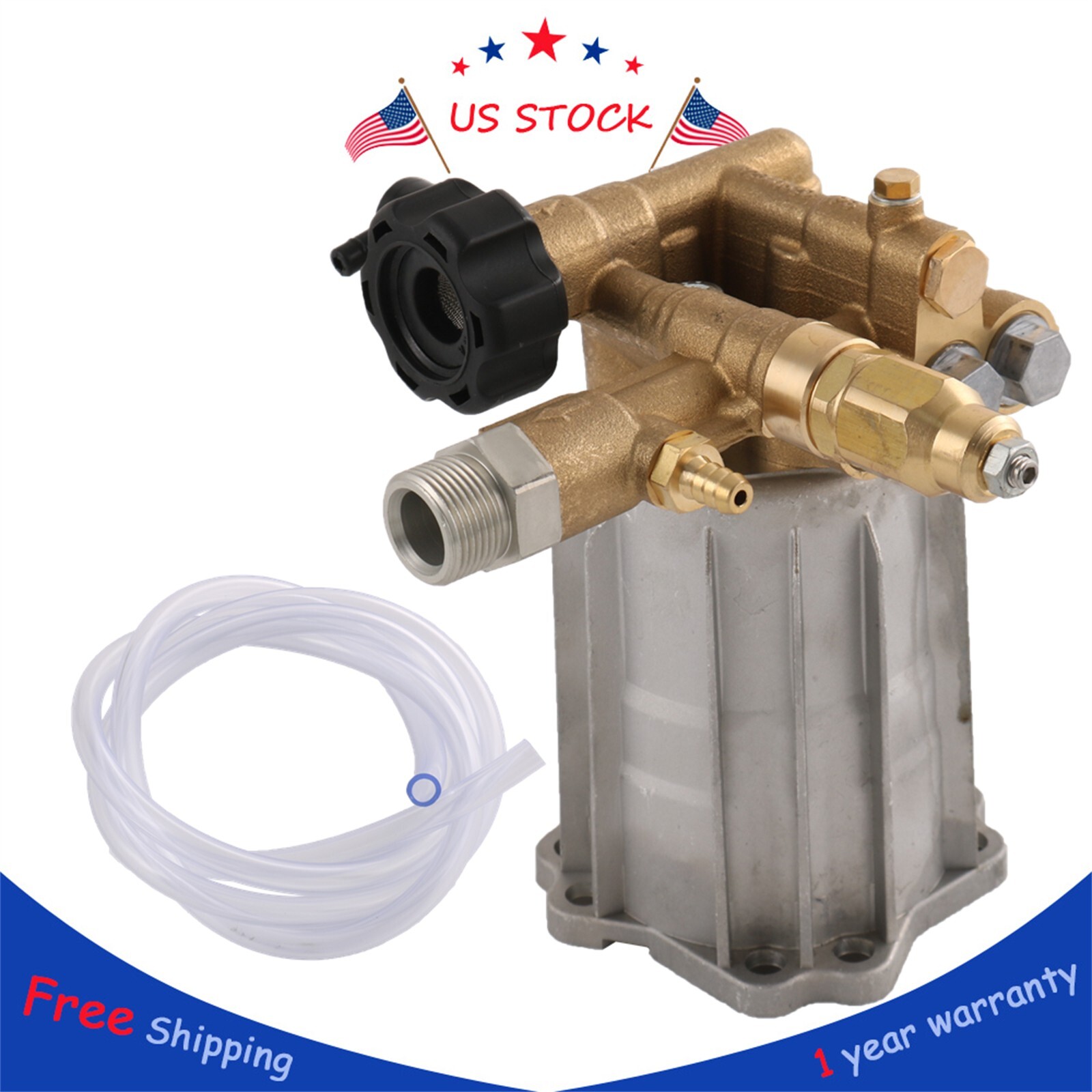 RMV2.5G30 PRESSURE WASHER PUMP AXIAL, 2.5GPM 3000 PSI, 3400 RPM, 3/4\