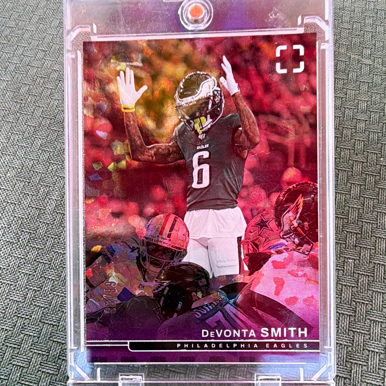 Panini 2025 Photogenic DeVonta Smith Philadelphia Eagles Purple #20 /99