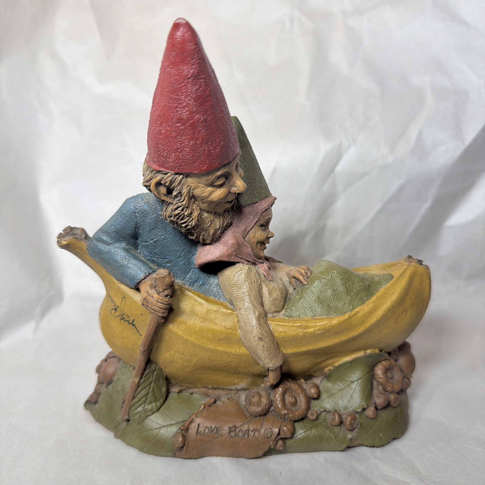 Ink Signed Tom Clark “Love Boat” Loving Couple Rowing Banana Boat - Cairn Studio