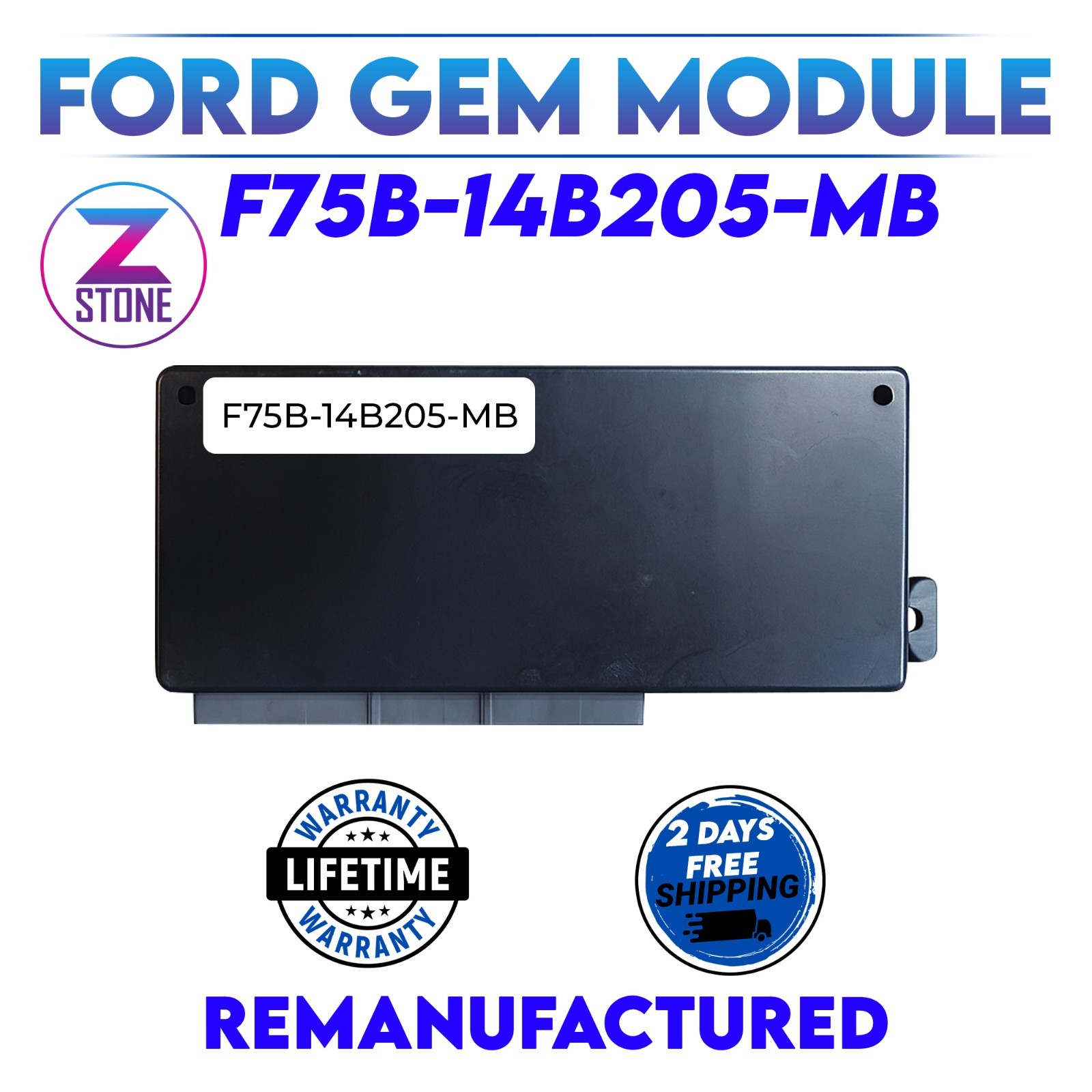Rebuilt 97-98 F-150 Multifunction GEM General Electronic Module F75B-14B205-MB