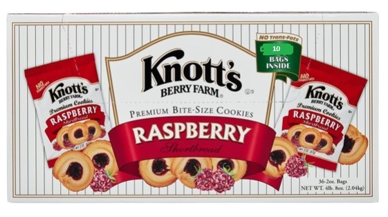 Knott's Berry Farm Premium Shortbread Cookies, Raspberry, 2 oz, 10-count Knott's Berry Farm Premium Shortbread Cookies, Raspberry, 2 oz, 10-count