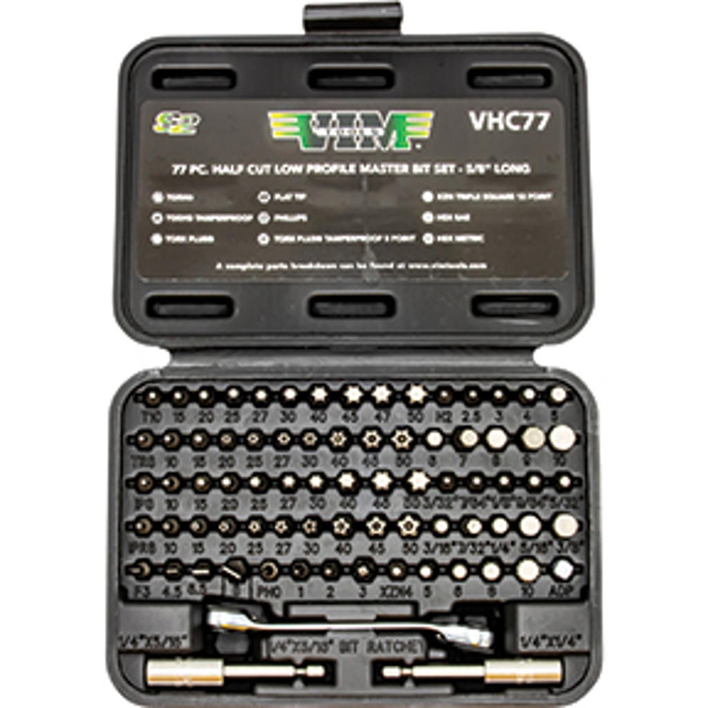 77 PC. Half Cut Set, Torx VIM-VHC77 Brand New