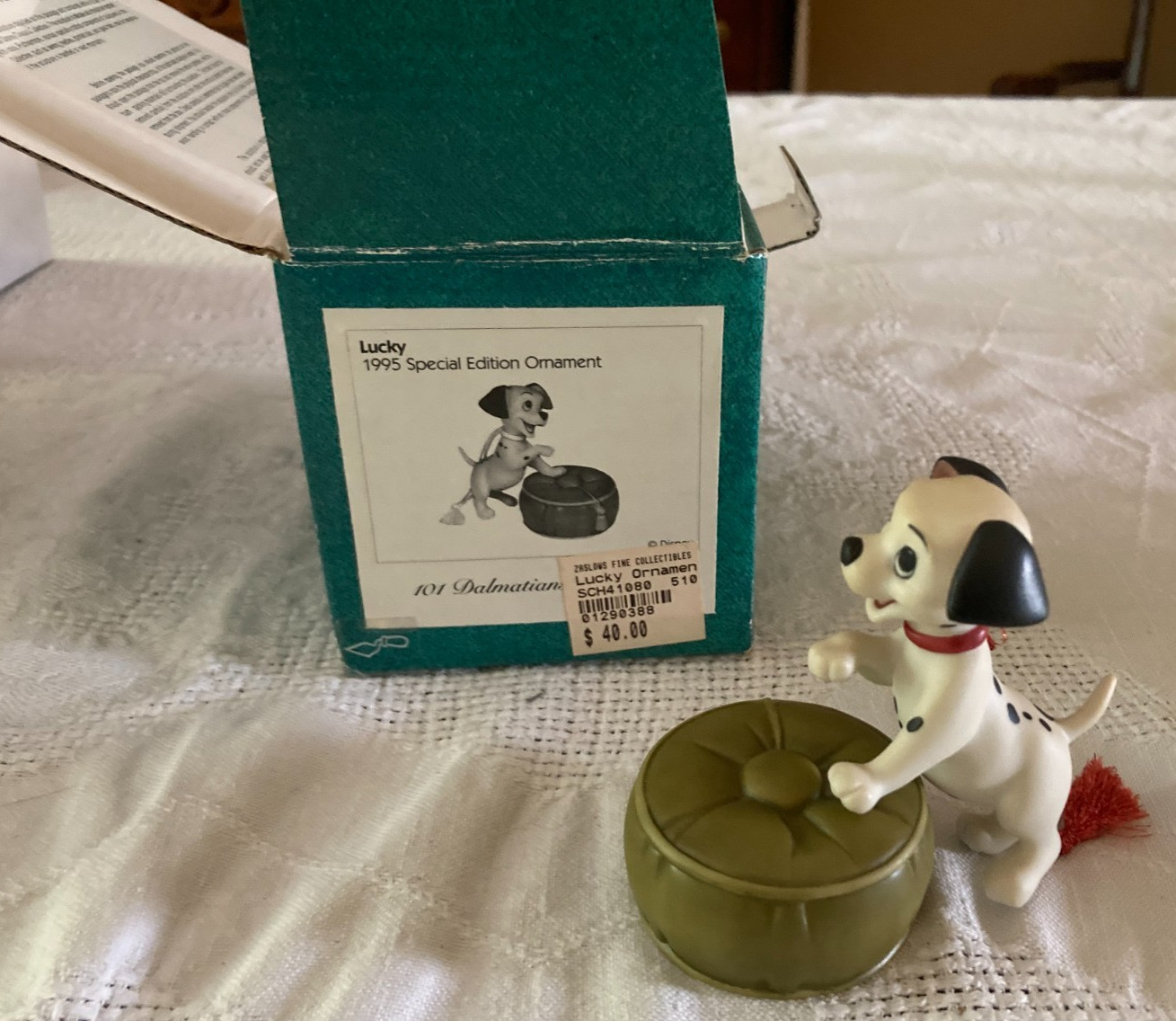 Vintage Walt Disney 1995 Special Edition Ornament “Lucky” 101 Dalmatians