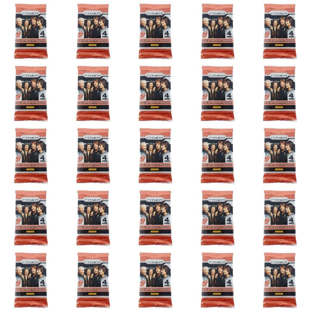 2025 Panini Prizm Rolling Stones Trading Cards : Lot of 25 Sealed PACKS