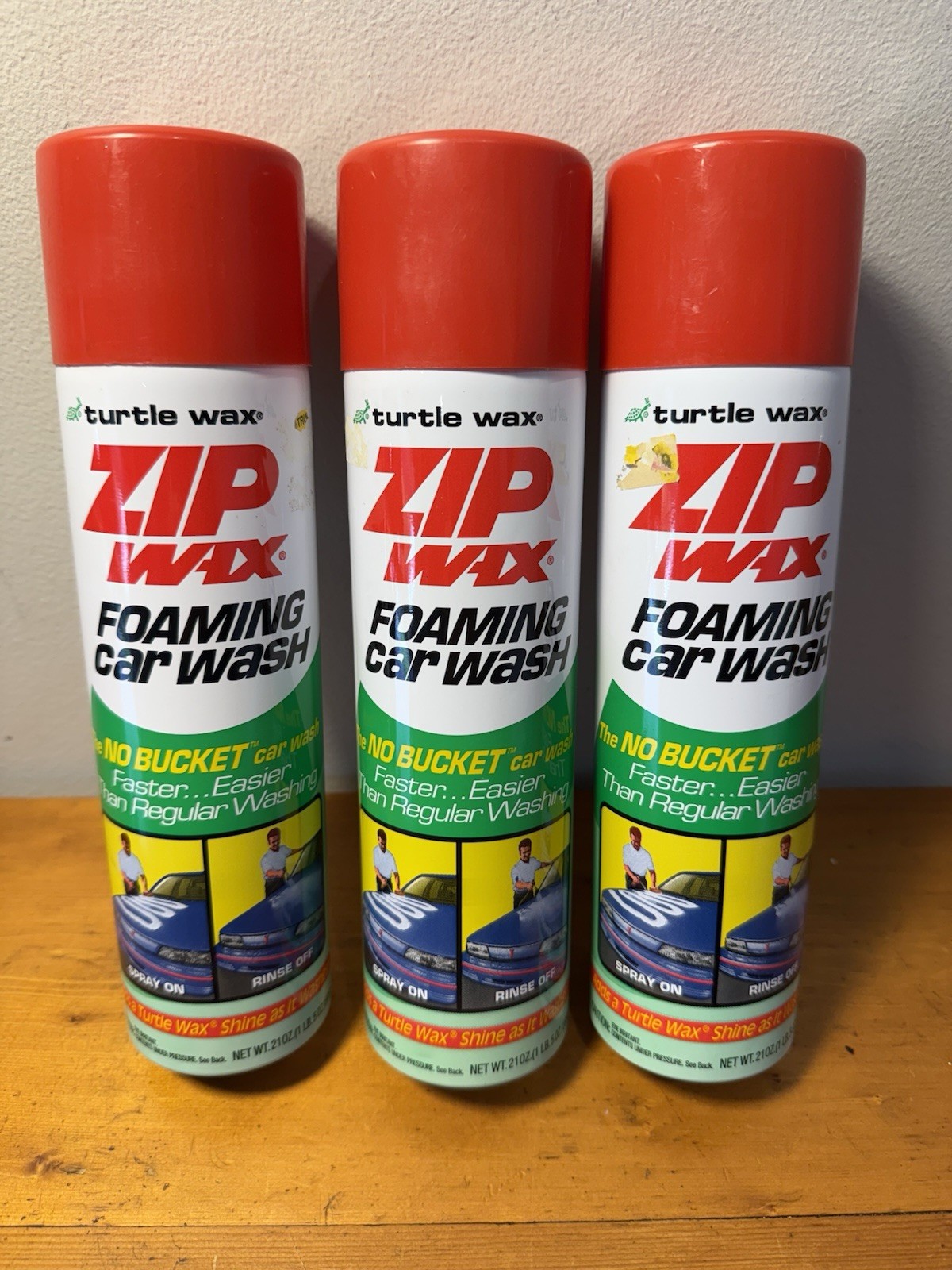VTG 1994 Turtle Wax ZIP WAX Foaming Car Wash Spray on 21 oz Spray Can ~NOS VTG 1994 Turtle Wax ZIP WAX Foaming Car Wash Spray on 21 oz Spray Can ~NOS