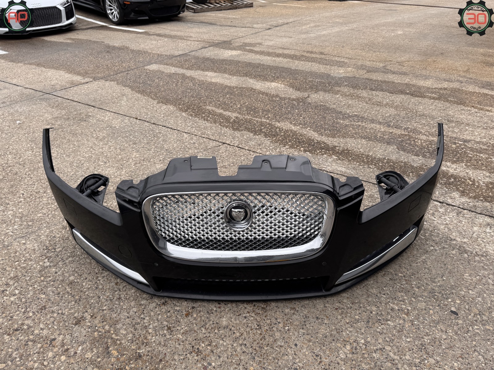 12-15 JAGUAR XF X250 FRONT BUMPER COVER BLACK OEM