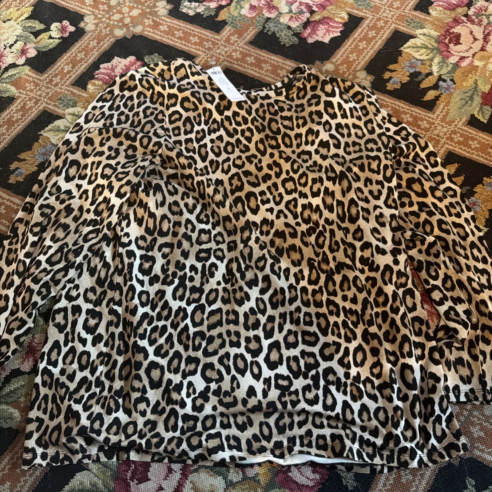 NWT CHICO’S Touch Of Cool Layering Tee Basic Knit-Size (XL)