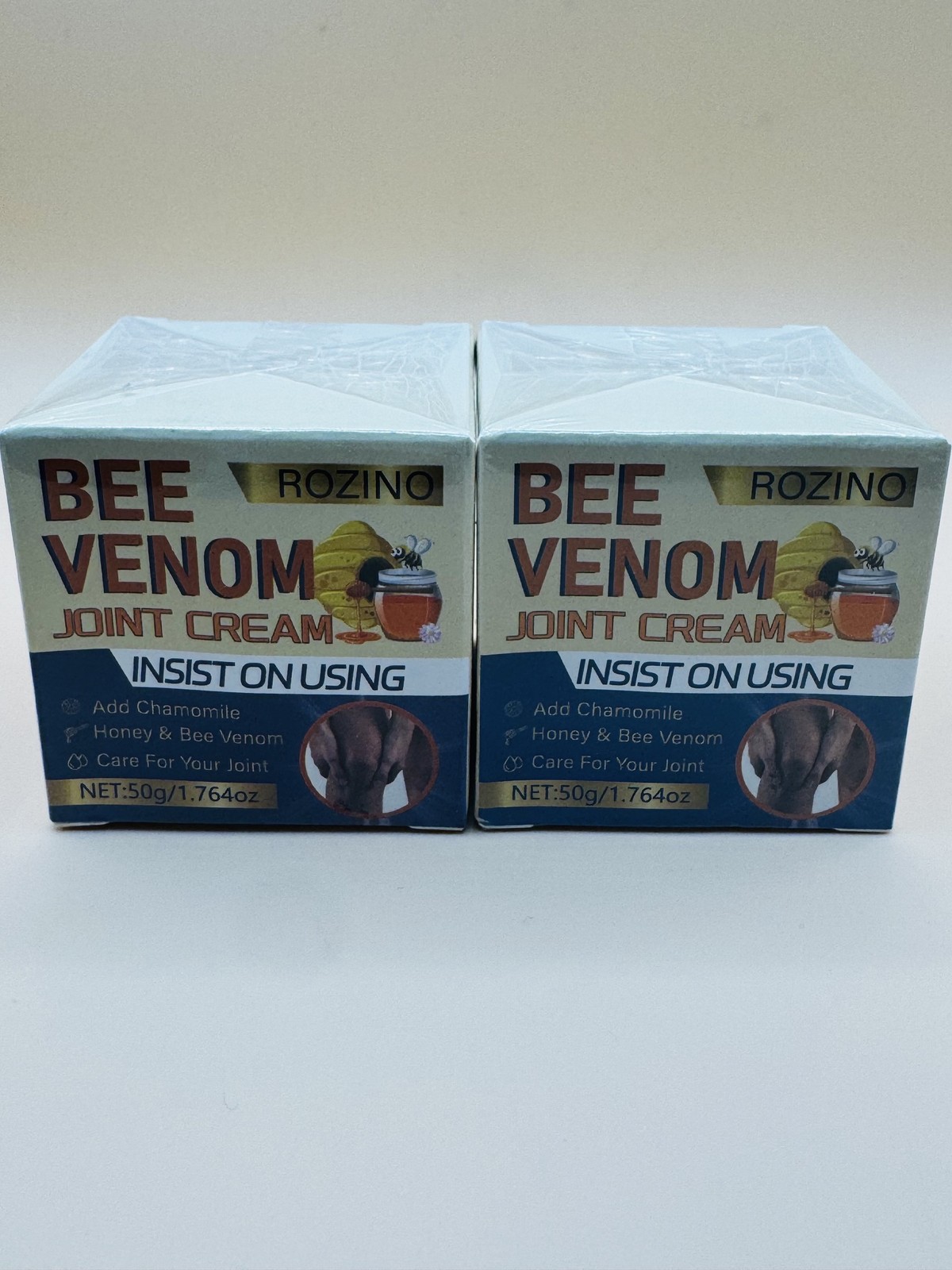 2PCS Rozino Bee Venom Joint Cream, Bee Venom Advanced Joint and Bone Gel New 2OZ