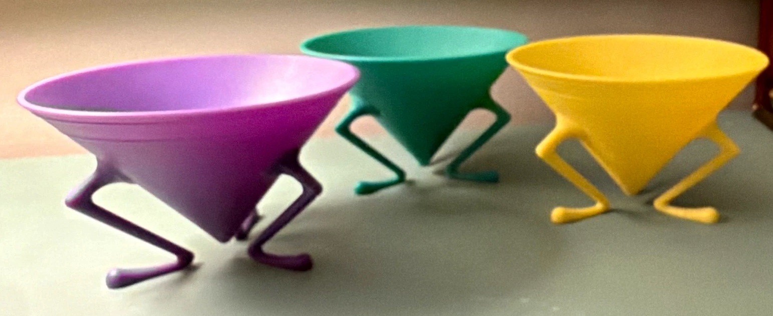 1990s Alessi Christy Sugar Bowls Christopher Dresser Made in Italy Set of 3