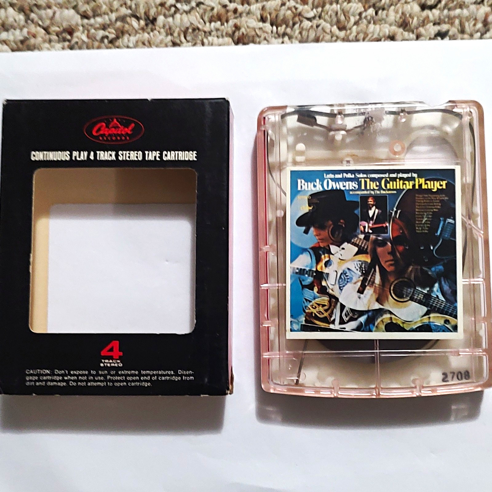 Buck Owens The Guitar Player Stereo 4-Track Cartridge Capitol 1968 4CL-2994
