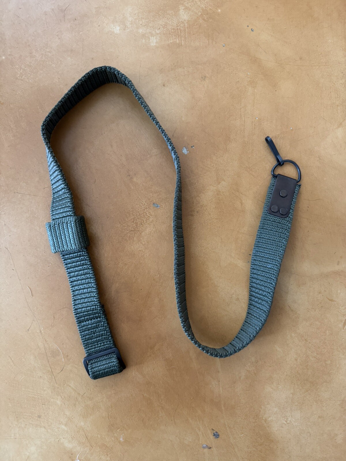 Great Condition SOFT W/ Keeper Romanian Cugir Military Surplus web sling Green
