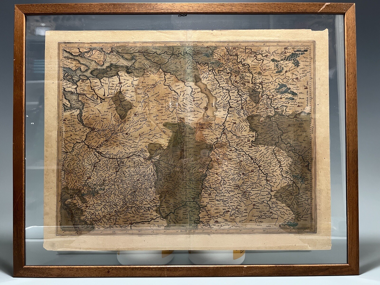 Map of the Duchy of Brabant, Julich and Cleves by Gerardus Mercator 1585 - 1595