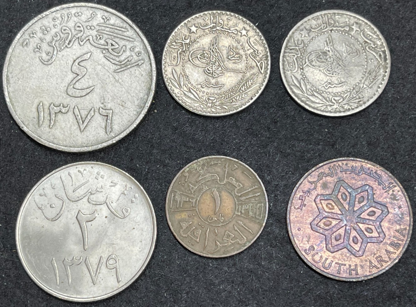 Early Middle East Countries 6 Coins lot