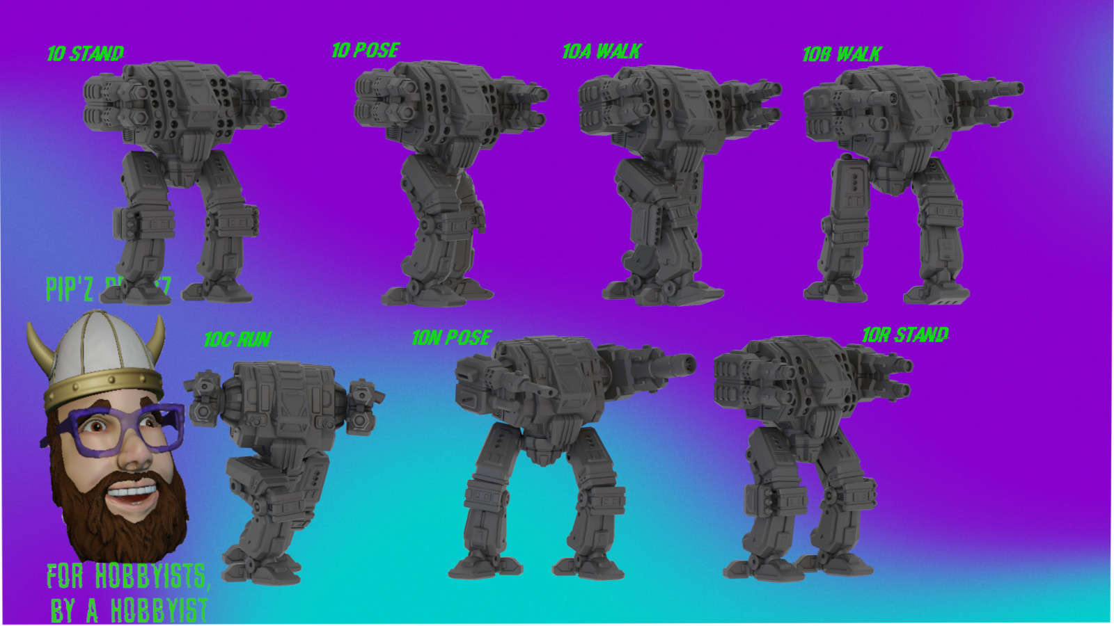 Avalanche Alternate Mech Model For Battletech 6mm-10mm-15mm RLWS