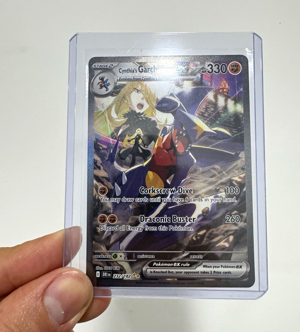 Pokémon Cynthia’s Garchomp ex 232/182 SIR Destined Rivals – NM/Mint