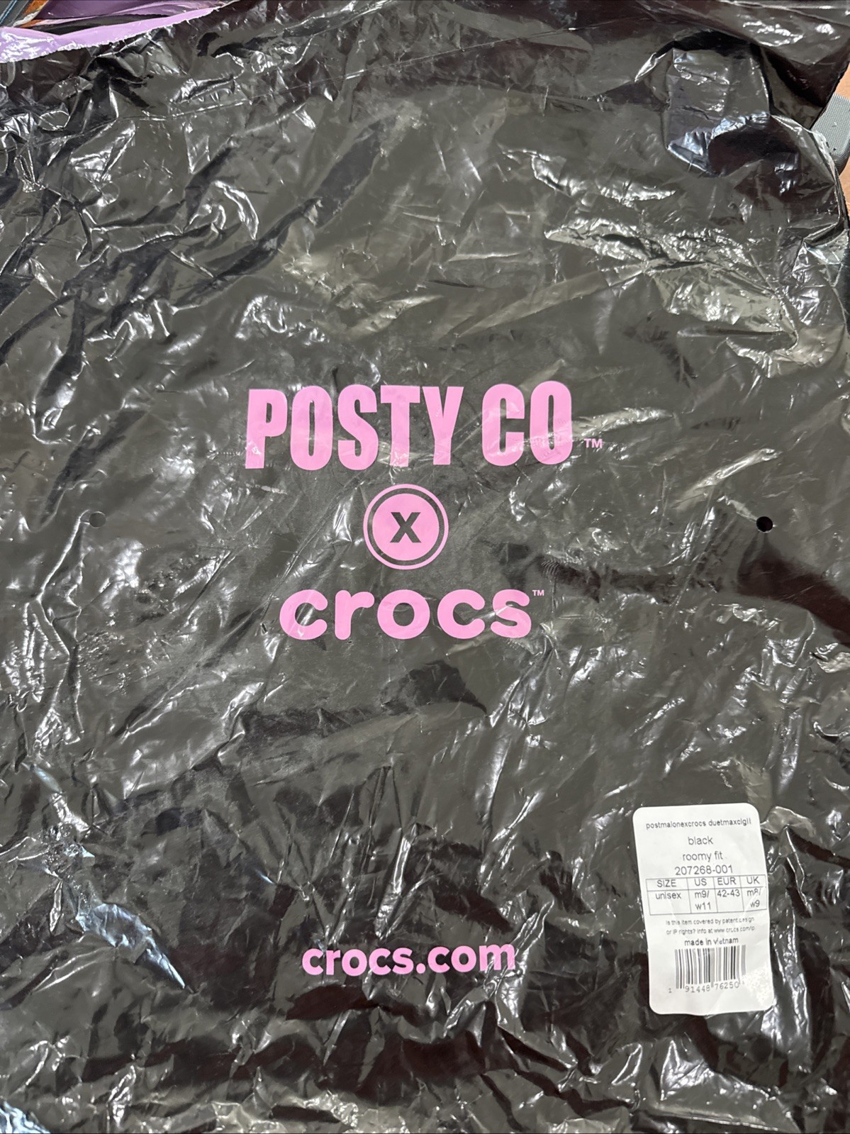 NWT Crocs X Post Malone Men 9 Women 11 NWT Crocs X Post Malone Men 9 Women 11